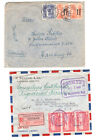 Costa  2 large  covers  one  registered,  nice  franking 1940