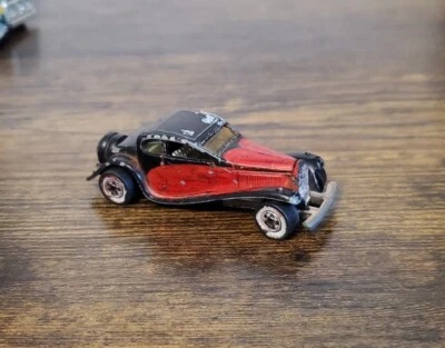 De colección 1980 Hot Wheels Negro Rojo '37 Bugatti Royale Blanco Ruedas de Pared Malasia Foto 1 de 4