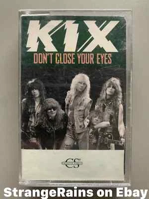 KIX DON'T CLOSE YOUR EYES - GET IT WHILE IT'S HOT - CASSETTE SINGLE ~~~ TESTED - Image 1 of 4