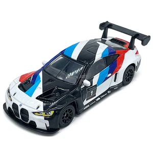 Modelo de coche de carreras BMW M4 GT3 2022 escala 1:64 coche de juguete diecast colección de vehículos de juguete - Imagen 1 de 10