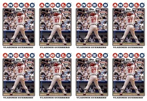 (8) 2008 Topps National Baseball Card Day #5 Vladimir Guerrero Card Lot - Picture 1 of 2