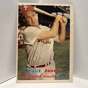 1957 TOPPS BASEBALL #174 WILLIE JONES - Picture 1 of 2
