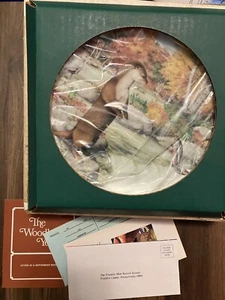 Plato de coleccionista Franklin Mint vintage - nutria en una cascada de septiembre - COMO NUEVO - Imagen 1 de 3