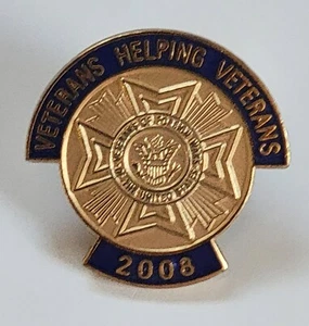 Veterans of Foreign Wars, Veterans Helping Veterans 2008 Vintage Collectible Pin - Picture 1 of 5