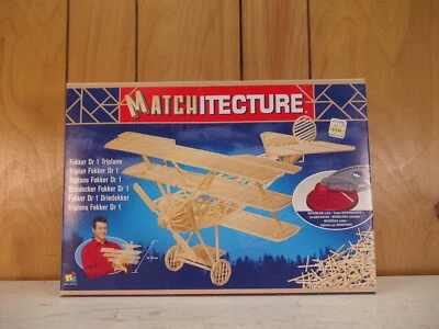 Sealed Bojeux Toys Matchitecture Fokker Dr 1 Triplane Model Building Kit #6610 - Image 1 of 4
