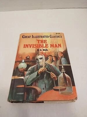 The Invisible Man  GREAT ILLUSTRATED CLASSICS  Hardcover  H.G. WELLS    - Image 1 of 4