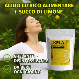 KELA Acido Citrico Alimentare Bevanda succo di limone CHELANTE radiazioni detox - Foto 1 di 2
