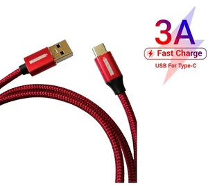 Fastronics 3A Type c Fast Charge Sync USB-C to USB 2.0 Data Transfer Cable - Picture 1 of 2