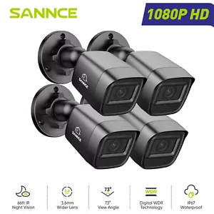 SANNCE HD 1080P Video Outdoor CCTV Camera Night Vision for Wired Security System - Picture 1 of 19