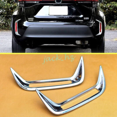For 2021+ Toyota Yaris Cross Chrome Rear Bumper Reflector Fog Light Cover Trims Foto 1 de 4