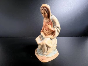 Vintage ANRI Kuolt Wooden Hand Carved Virgin Mary Nativity Figurine Italy - Picture 1 of 8