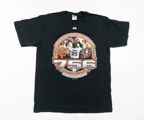 San Francisco Giants Shirt Adult Medium Black MLB Baseball Barry Bonds Vintage Cover