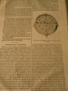 L'Horoscope de Wallenstein Gravure Print 1841 - Picture 1 of 1