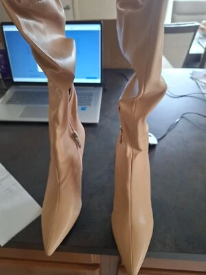 Женские голая лакированная кожа бедра высоты загрузки, размер 8 - Изображение 1 из 3