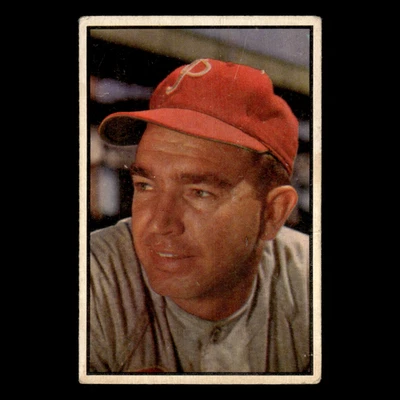 Tarjeta de béisbol Willie Jones #133 1953 Bowman color Philadelphia Phillies MLB EX Foto 1 de 3
