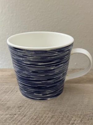 Taza de café Royal Doulton Pacific azul rayas blancas taza té Foto 1 de 4
