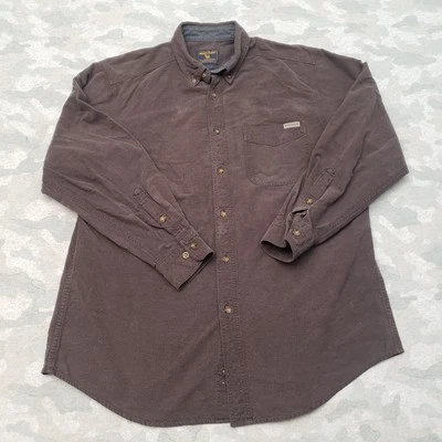Woolrich Shirt Mens Extra Large Brown Button Up Long Sleeve Outdoors - Image 1 of 4