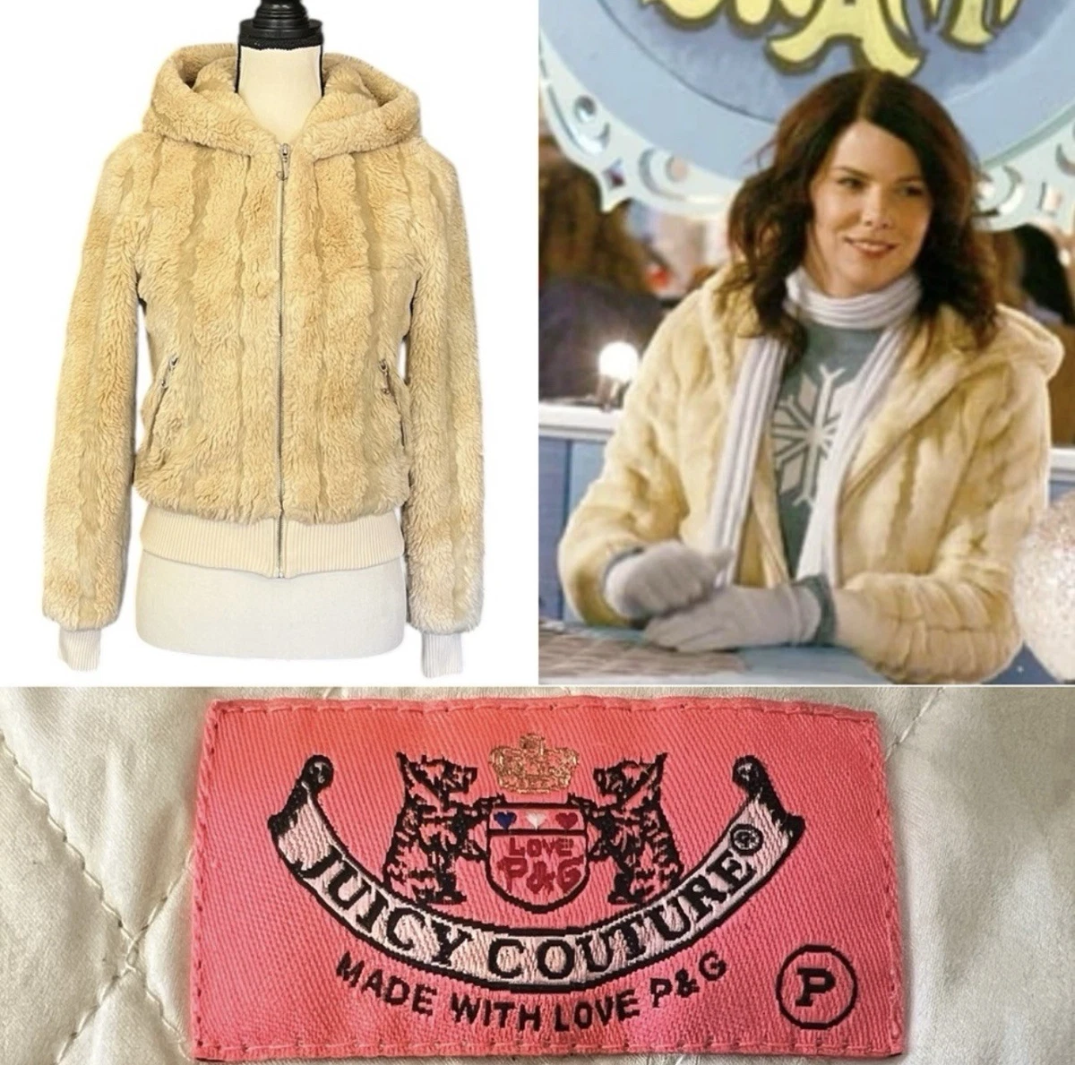 Juicy Couture Faux Fur Outer Shell Coats, Jackets & Vests for