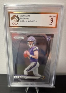 J.J. McCARTHY CGA 9. 2024 Panini Prizm - Rookie Card RC #400 - Bild 1 von 2