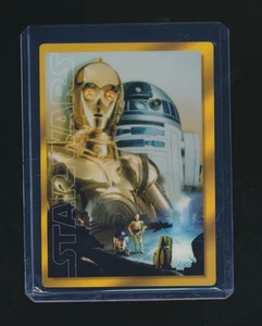 C-3PO & R2-D2 TOPPS MASTERWORK STAR WARS GOLD METAL 1/1 CARD #OTG-12 ONE OF ONE - Picture 1 of 2