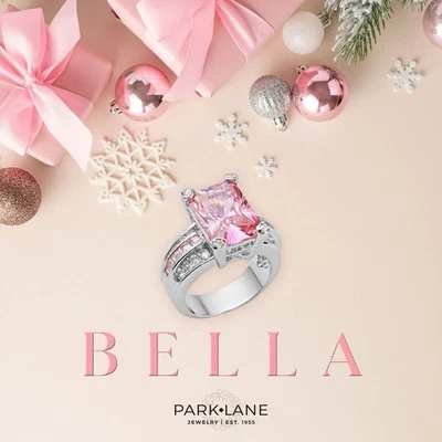 Anillo retirado Park Lane BELLA rosa circonita cúbica plata talla 7 venta al por menor $112 Foto 1 de 4