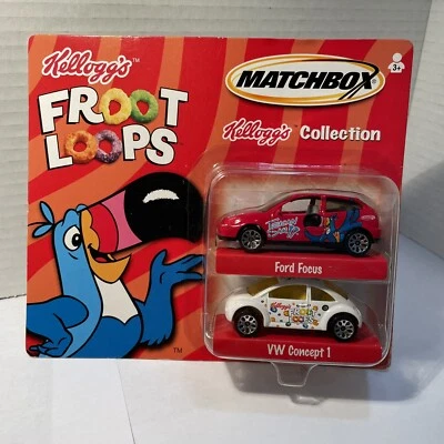 MATCHBOX Froot Loops Kellogg’s Collection Ford Focus And VW Concept  MT71 - Image 1 of 4