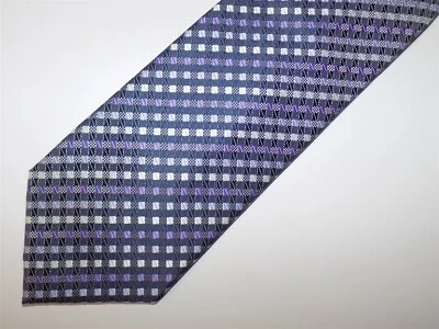 Corbata Formal HARVE BENARD Púrpura Negra Plata 58" x 3 1/2" Foto 1 de 2