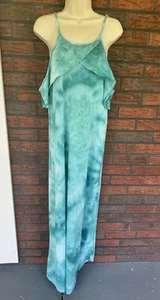 Batik Cold Shoulder Maxikleid groß Sommer verstellbare Träger Lagenlook Top - Bild 1 von 15