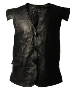 Gilet uomo spadaccino scozzese giacobita kilt gilet vera pelle gilet - Foto 1 di 3