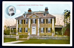 Longfellow's Home Cambridge Massachusetts MA Postcard PC 1920s Unused - Picture 1 of 1