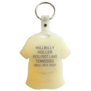 Hillbilly Holler Keychain Reelfoot Lake Tennessee Vintage Glow in the Dark - Picture 1 of 6