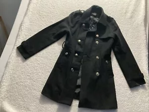 Abrigo GoGo Moda Negro Guisante Para Mujer Talla Mediana Para Mujer Moda Chaqueta con Botones - Imagen 1 de 11