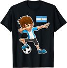 Dabbing Soccer Argentina Funny Vintage Cool Gift Unisex T-Shirt