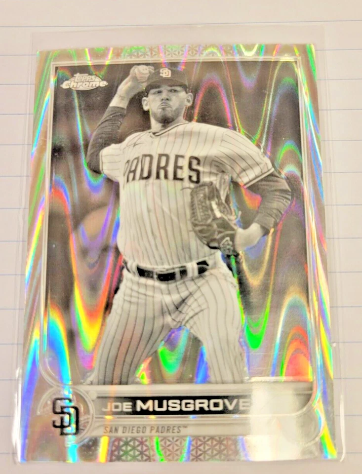 2022 Topps Chrome Wave Refractor Parallel #11 Joe Musgrove - Image 1 of 2