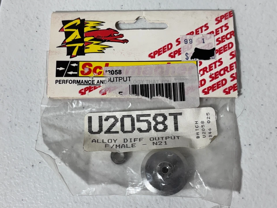 Schumacher U2058T Vintage RC R/C Aleación Salida Diferente Hembra/Hombre N21 Nuevo NOS U2058 Foto 1 de 1