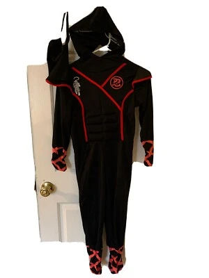 Disfraz de Ninja Deluxe Spooktacular Creations para niño (negro, mediano) Foto 1 de 4