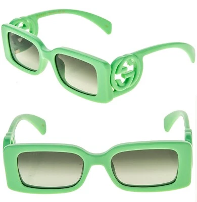Gafas de sol GUCCI Couture 1325 verde bebé logotipo GG 004 moda estrecha GG1325S Foto 1 de 4