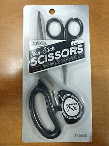 2 Pack: ArtSkills Titanium Craft Scissors Pack, 8" Project and 5" Detail  - E13E