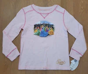Disney Parks Sweatshirt Pink Long Sleeve Youth Large 10-12 Princesses Shirt NEW - Picture 1 of 12