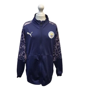Puma Blue Tracksuit Top/Jacket Manchester City UK Boy's Age 13-14 Years DD445 - Picture 1 of 4