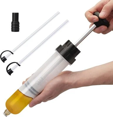 ESTRATTORE ASPIRATORE FLUIDI POMPA A SIRINGA A MANO PER CAMBIO OLIO MOTORE 200CC - Immagine 1 di 4