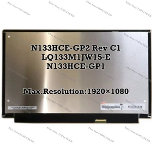 N133HCE-GP2 Rev C1 LQ133M1JW15-E N133HCE-GP1 FHD IPS 13.3" LED LCD Panel Pantalla - Imagen 1 de 1