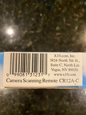 X-10 Camera Scanning remote CR 12A-C - Imagem 1 de 2