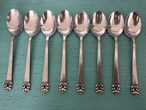Vintage Stanley Roberts Flatware Tablespoon Soup Spoon Lot 8 MCM Roget Japan - Picture 1 of 1