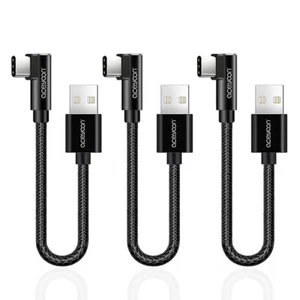 Cavo USB Type-C 90 Gradi, 3 Pezzi 20cm, Cavo USB C Ricarica Rapida, Cavo USB - Foto 1 di 12