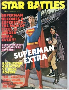 STAR BATTLES #4 1978 SUPERMAN nave acuática Down BATTLESTAR GALACTICA película de ciencia ficción TV - Imagen 1 de 2