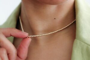 Collier chaîne clip papier rempli d'or 14 carats colliers empilables à maillons longs couches