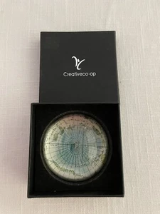 Vintage Paperweight Equator Creativeco-op Crystal NEW IN BOX - Picture 1 of 5