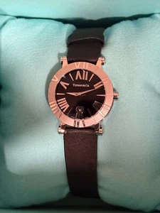 TIFFANY & Co. Atlas Z1300.11.11A10A41A Date Black Dial Automatic Ladies 815591 - Picture 1 of 8