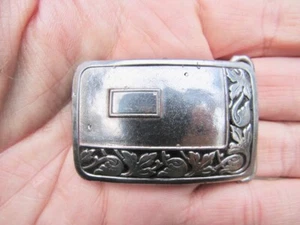 Vtg EISEN Belt Buckle ART DECO Fashion Floral Germany MOD Silver RARE VG+ - Picture 1 of 4